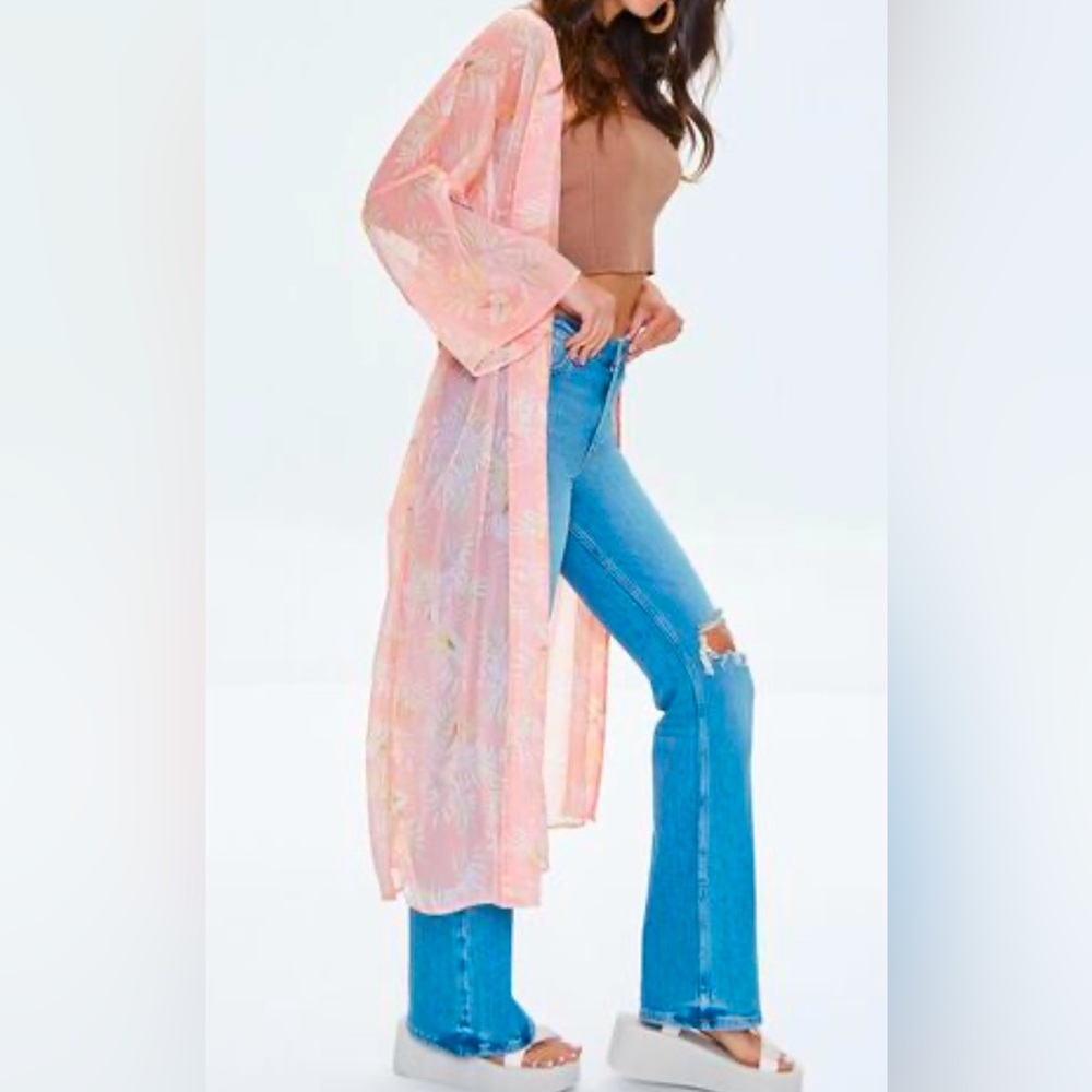 NWT | Forever 21 - Sheer Seashell Print Kimono